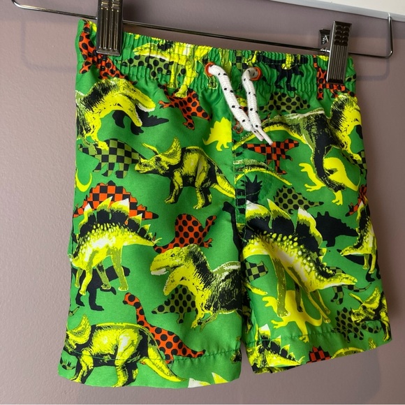 Greendog Swim Trunks Dinosaur Green 3-6M - Picture 3 of 8